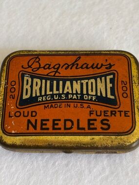 Antique Bagshaw's Brilliantone Phonograph Needles